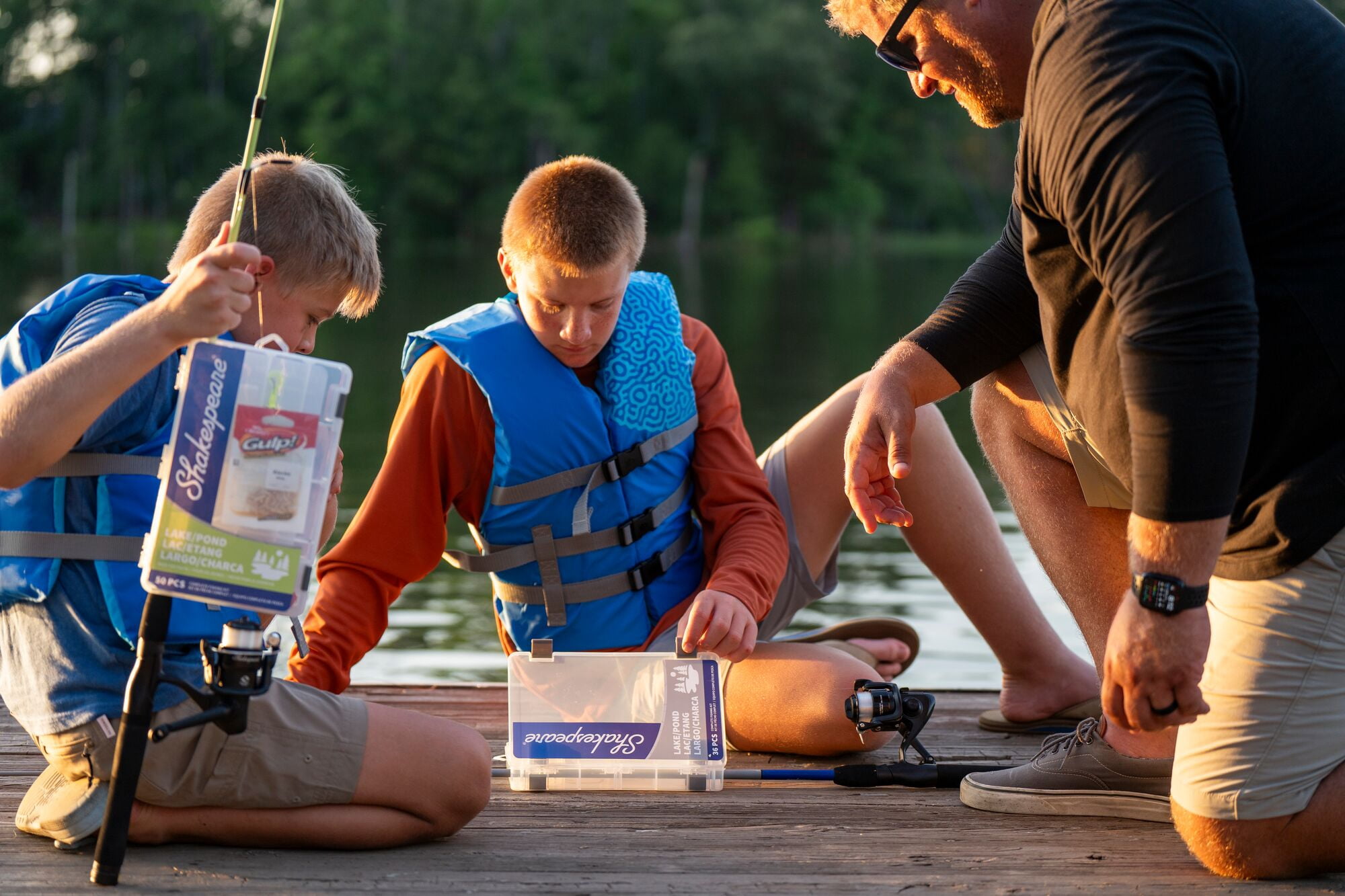 Shakespeare Catch More Fish Fluke Flounder Tackle Box Kit, Fishing Tackle Box with Tackle