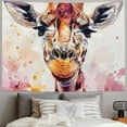 thumbnail image 2 of Nawypu Tapestry Wall Hanging Aesthetic Wall Decor Wall Art Home Decoration for Living Room Dorm Giraffe Watercolor Cute Animal, 2 of 6