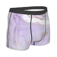 thumbnail image 3 of Fotbe Lavender Glitter Foil Stripes Men’s Total Support Pouch Boxer Briefs, X-Temp Cooling, Moisture-Wicking Underwear, Regular, Long-leg and Trunk-Small, 3 of 9