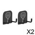 thumbnail image 1 of Colaxi 2x2Pcs Support de Paddle de Pickleball pour Badminton pour Garage Entraînements Terrain de Tennis, 1 of 8