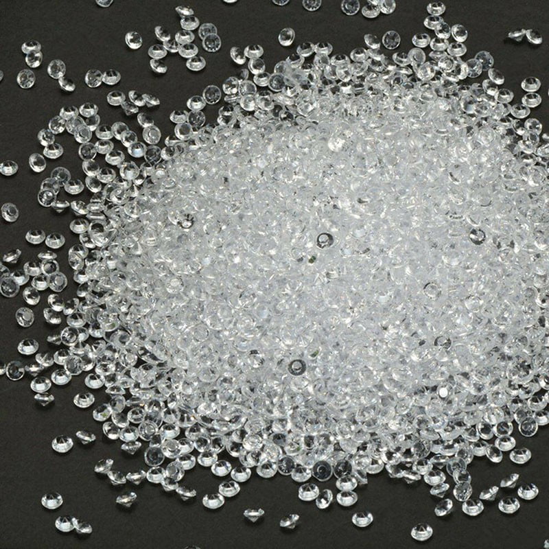 1000pcs 8mm Acrylic Diamond Table Confetti Wedding Party Crystal Scatter Decor 