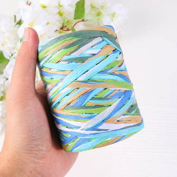 COSMOBETTY 1 Roll Wrapping Rope Raffia For Diy And Wedding Decoration Multi Color