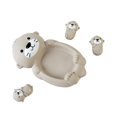 thumbnail image 1 of Floating Otter Bath Toy Set - Water Play for Kids, Large & Small Boats, Plastic, 1 of 8