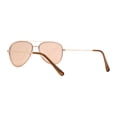 thumbnail image 4 of SA106 Kids Girls Bling Luxury Designer Fashion Metal Sunglasses Gold Brown, 4 of 4