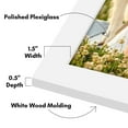 thumbnail image 4 of Americanflat 16x20 Picture Frame with Polished Plexiglass Wide Photo Frames Vertical Horizontal Epic - White, 4 of 7