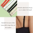 thumbnail image 5 of EKIND Elastic Adjustable Removable Lingerie Straps 10mm Width Cotton Replacement Sexy Bra Shoulder Strap(4Pairs，Apricot+Black+White+Red), 5 of 7