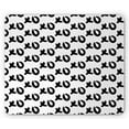 thumbnail image 1 of Xo Mouse Pad, Monochrome Hand Drawn Hugs and Kisses Words Paintbrush Style Artwork Print, Rectangle Non-Slip Rubber Mousepad, Black and White, by Ambesonne, 1 of 2