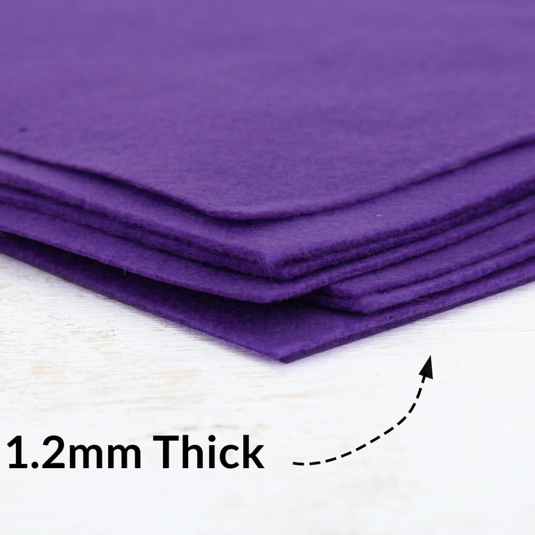 Threadart Premium Felt By the Yard - 36 Wide - Purple, Soft Wool-Like  Feel, 1.2mm Thick for DIY Crafts, Sewing, Crafting Projects