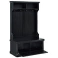 thumbnail image 5 of Crosley Furniture Seaside Wood Hall Tree in Distressed  Black, 5 of 11