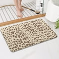 thumbnail image 4 of Beige and Brown Of Leopard Print Bathroom Rugs Mat,Non Slip Microfiber Bathroom Rug,Rubber Backing,Soft Bathroom Mats for Bathroom Floor,Tub and Shower,17x27in(43x68cm), 4 of 5