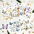 thumbnail image 3 of 12 Sheets Butterfly Rub on Transfer Butterfly Flower Rub on Transfer Stickers Spring Summer Rub on Decal Stickers for Wood Paper Furniture DIY Crafts 5.5 x 5.5 Inches, 3 of 9