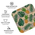 thumbnail image 4 of Disketp Pineapples Palm Leaves Funny Coasters,6 Pcs Leather Coasters With Holder, Perfect Housewarming Hostess Gifts,Protect Furniture From Water Marks Scratch And Damage, 4 of 9