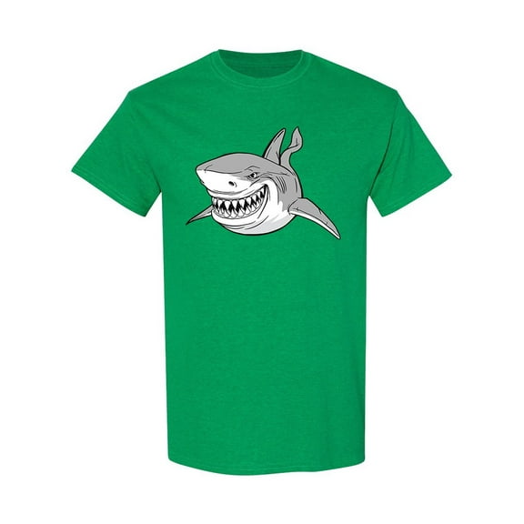 Big Evil Shark T-Shirt Men -Image by Shutterstock, Male XX-Large