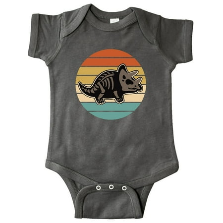

Inktastic Dinosaur Triceratops Skeleton Vintage Gift Baby Boy or Baby Girl Bodysuit