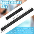 thumbnail image 2 of Lsupdaol 4 Pcs Replacement Heart Rate Monitor Band, Soft Heart Rate Armband Strap, Theory Fitness Adjustable(0.8 x 14.2 Inch,Black), 2 of 7