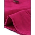 thumbnail image 5 of Agnes Orinda Women's Plus Size Jean Jacket Stitching Button Washed Denim Outerwear Coat 3X Hot Pink, 5 of 6