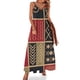 thumbnail image 1 of Vestido largo con estampado étnico africano, estilo abstracto, estilo bohemio, con tirantes, talla grande 3XL y 4XL, 1 of 7