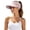 Light Pink, variant on Ponytail Sun Visor Hat for Women, Wide Brim Ruched Design, UPF 50+ UV Protection Summer Hat, 1 Piece, One Size