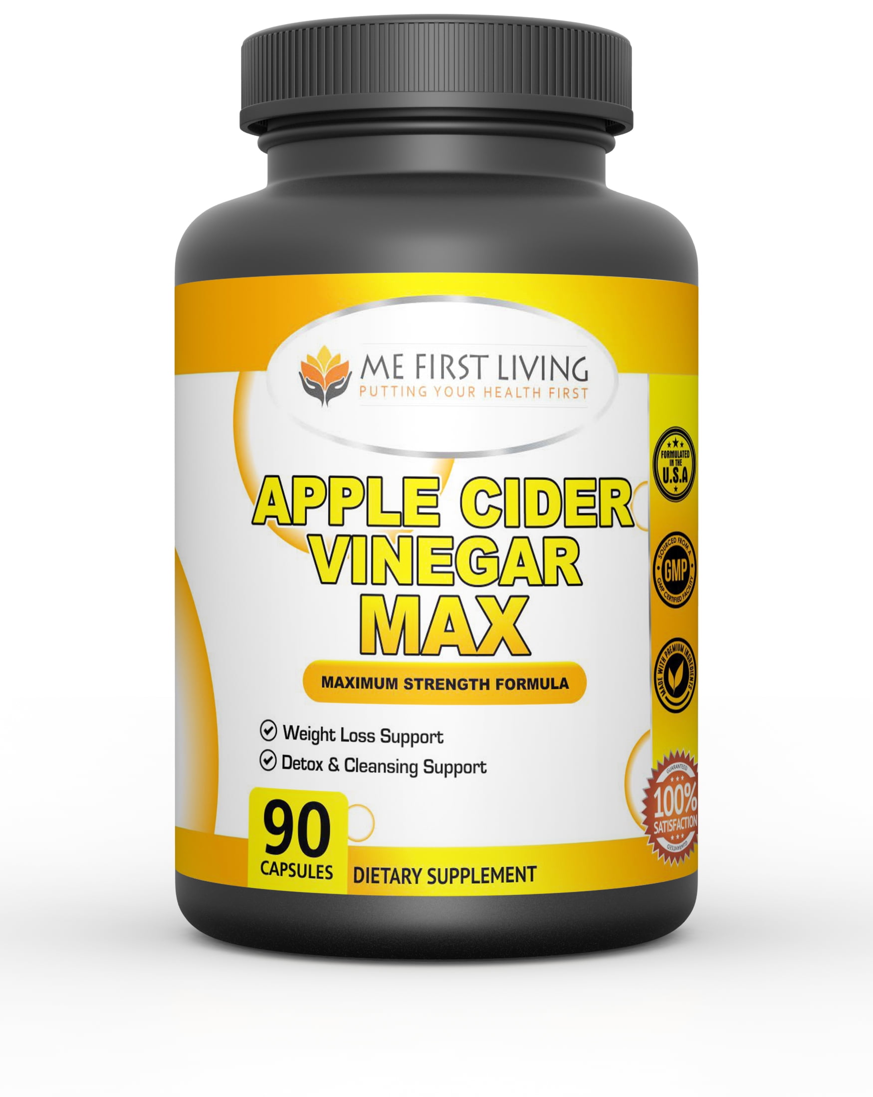 Apple Cider Vinegar Capsules, ACV, Spirulina, Lecithin, Kelp, More