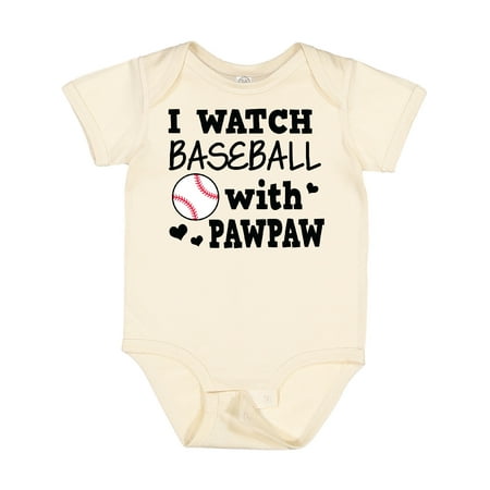 

Inktastic I Watch Baseball with My Pawpaw Gift Baby Boy Bodysuit