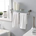 thumbnail image 4 of Satin Nickel Glass Shelf with Towel Bar, 4 of 5