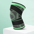thumbnail image 1 of Soporte De Rodillera 1 rodillera deportiva de nailon antideslizante con vendaje para deportes al aire libre (verde M) Sywqhk Para Estrenar, 1 of 8