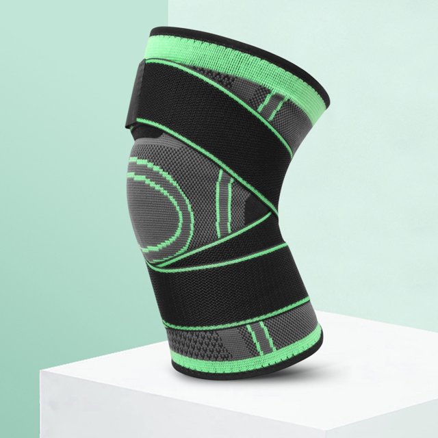 Soporte De Rodillera 1 rodillera deportiva de nailon antideslizante con vendaje para deportes al aire libre (verde M) Sywqhk Para Estrenar
