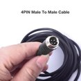 thumbnail image 3 of Injueey Cable de extensión de cámara de coche DVR de 4 pines, marcha atrás para autobús, camión, cámara de visión trasera de respaldo, grabadoras Cables de audio/vídeo, 3 of 6