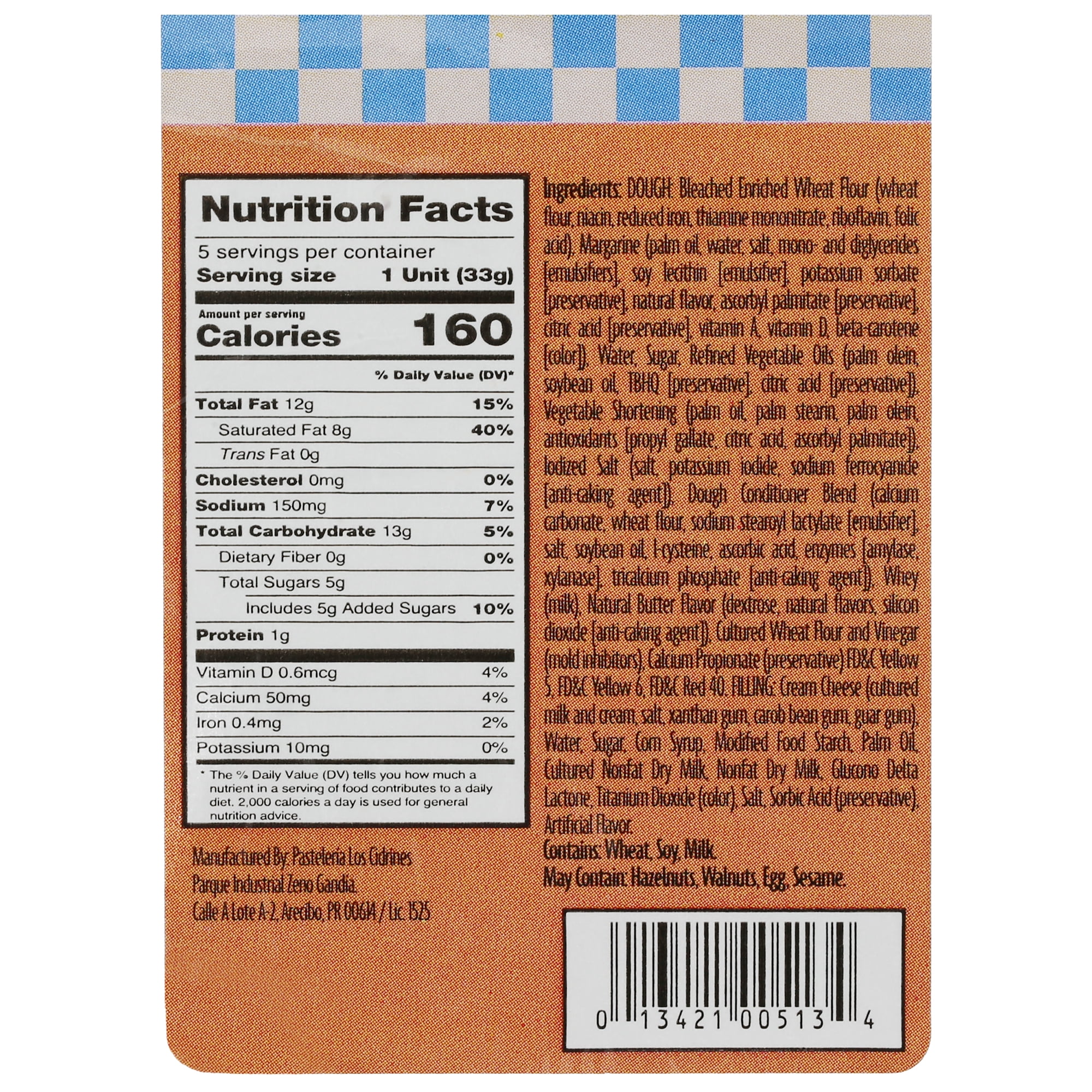 Cidrines, Mini Guava & Cheese Strudel, 5 Count, Ready to Eat, Shelf Stable