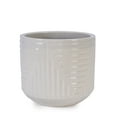 thumbnail image 6 of Garden Pots Ceramic Flowerpot, Modern Planter for Patio, Garden, Windowsill - White,Outdoor Planters, 6 of 11