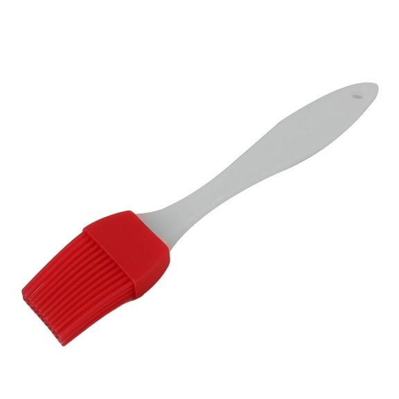 Unique Bargains Kitchen Silicone Head Heat Resistant Baking Basting Cooking Pastry Brush Red