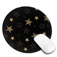 thumbnail image 2 of ZNDUO 2 Pack Round Mouse Pad Gold Vintage Star Graffiti 7.9" Small Non-Slip Rubber Gaming Mousepad Desk Mat for Home Office, 2 of 7