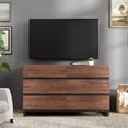 thumbnail image 6 of WAMPAT Modern 3-in-1 TV Stand Fits up to 110" TV, TV Console with Doors & 6 Drawers, Media Console with Adjustable Shelf for Living Room & Bedroom, Brown, 6 of 16