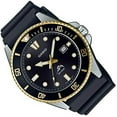 thumbnail image 4 of Casio Men's Diver Inspired Stainless Steel Quartz Watch with Resin Strap, Gold, 25.6 (Model: MDV106G-1AV), 4 of 6