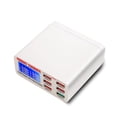 thumbnail image 2 of 6 USB Ports Quick Char Charr LED Display Multi USB Charging Station Dock Universal Mobile Phone Charging ,Universal Compatibility, 2 of 5