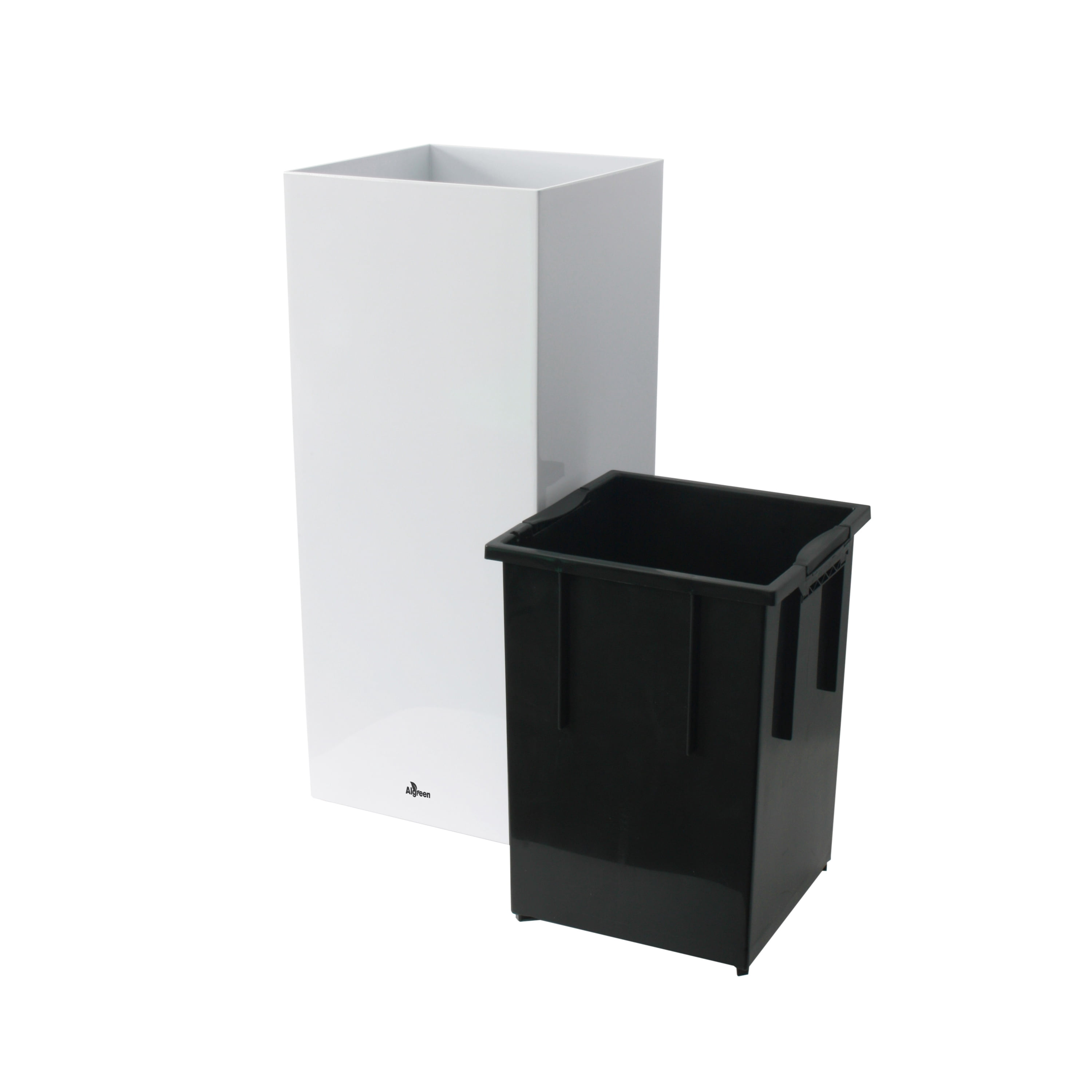 Algreen Modena 26" Self-Watering Planter, Pillar, Gloss White
