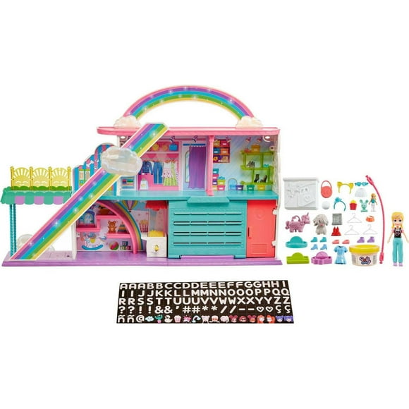 Polly Pocket Sweet Adventures Rainbow Mall Playset