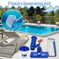 thumbnail image 1 of HCBY Swimming Pool Cleaning Kit, Pool Suction Nozzle Cleaner With 5 Aluminum Poles, Durable Plastic & Aluminum Debris Removal Tool For Above Ground Pools, 1 of 7