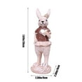 thumbnail image 2 of Decoraciones de Mesa para Decoraciones de Conejito de Pascua de Resina de Sala de Estar 20x6x6cm para Fiesta de Pascua, Escritorio, Estante Y Regalos de Vacaciones, 2 of 9