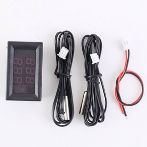 Professional Dual Display Digital Thermometer with Probe for Accurate Readings