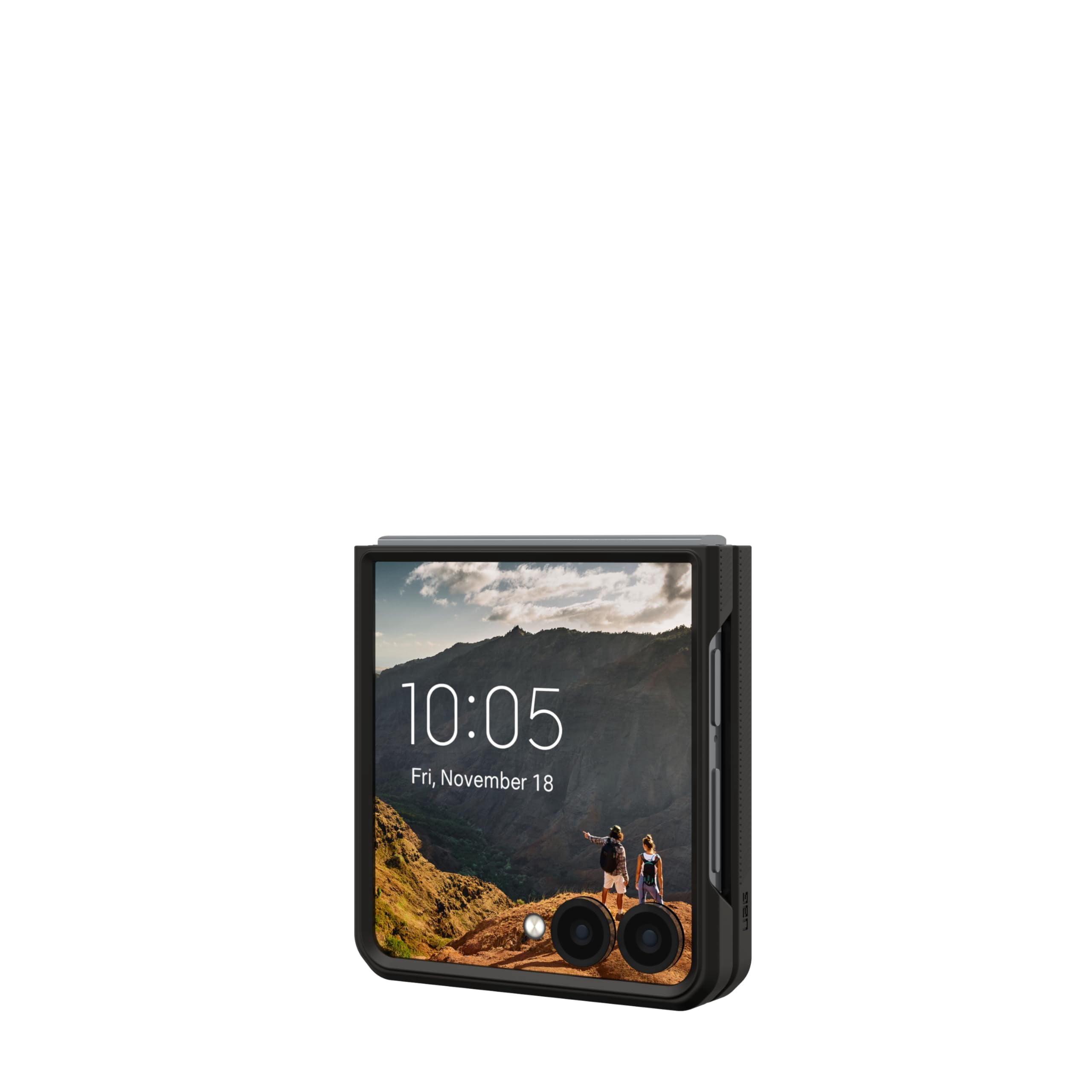 UAG Samsung Galaxy Z Flip 7 Case Mouve - Magnetic Charging Transparent Clear Rugged Military Grade Protective Cover, Ash