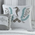 thumbnail image 2 of Freeport by Levtex Home - Decorative Pillow (18x18in.) - Seahorse - Grey, light grey, and teal, 2 of 3