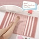 thumbnail image 5 of Juego de alfombras de baño Tindbea, extrasuaves y absorbentes, de chenilla, color rosa, 5 of 6