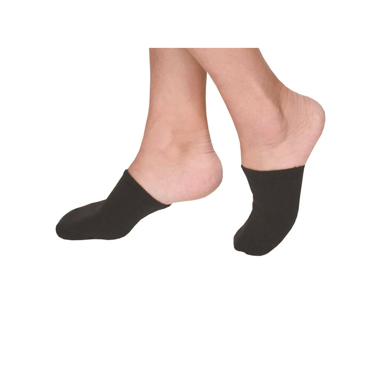 TRIUMPH HOSIERY Women's Toe Cover Socks Toe Topper Liner Half Socks, S
