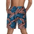 thumbnail image 4 of Fotbe Tropical Leaves Men’s Swim Trunks Quick Dry Swim Shorts Board Shorts with Mesh Lining-3X-Large, 4 of 9