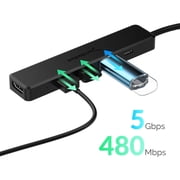 Sabrent Multi-Port USB Type-C Hub, Black