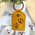 thumbnail image 3 of COM1950s Pet Hair Memorial Keychain,Pet Fur Keepsake Storage Bag with Paw Print Design,Memorial Gift for Loss of Dog Cat,Portable Pet Hair Holder for Keychain Or Bag Accessory, 3 of 8