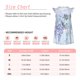 thumbnail image 3 of Fotbe Bird Butterfly Stripe Vestido de Dormir para Niñas de 3 a 10 Años, Mangas Cortas, Estilo Princesa, Pijama Camisón con Mangas Voladas-X-Large, 3 of 6