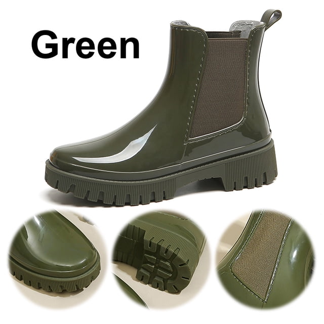 Botas para Jardín Botines La Lluvia Chelsea Impermeables Antideslizantes Goma Exteriores