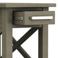 thumbnail image 5 of Simpli Home Kitchener Solid Wood Narrow End Table with Storage in Farmhouse Gray, 5 of 11